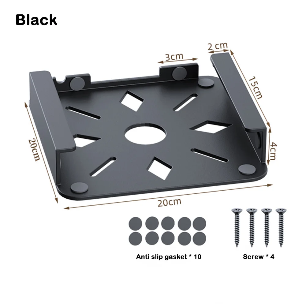 7.8인치 호스트 벽 브래킷 강철 방열 호스트 스토리지 랙 다중 설치 방법 Apple Mac Mini용 긁힘 방지