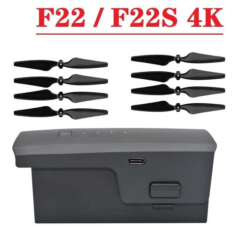แบตเตอรี่โดรน SJRC F22s 11.1V 3500mAh พร้อมใบพัด สำหรับ F22 F22S 4K PRO 5G Wifi GPS RC Drone อุปกรณ์เสริม อะไหล่