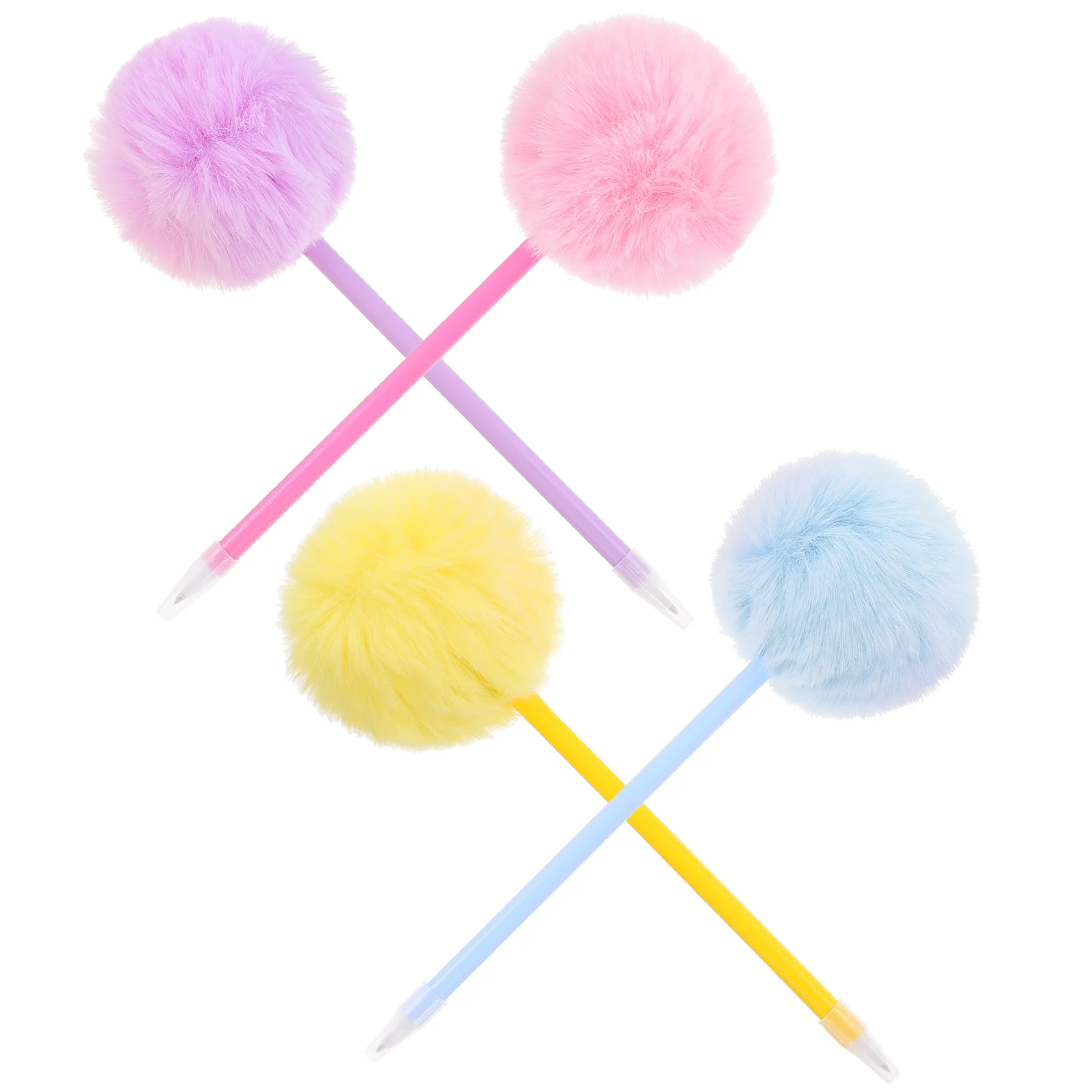 Hair Ball Writing Pen Ballpoint Pens Pompom Fluffy Cute Lovely for Cartoon Cute Pp Decorative Student Girls 7 12 year old primary school students open fingered cartoon lovely writing winter warm gloves st 1829