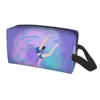 Custom Kawaii Dance Rhythmic Gymnastics Travel Toiletry Bag for Women Cosmetic Makeup Bag Beauty Storage Dopp Kit 1