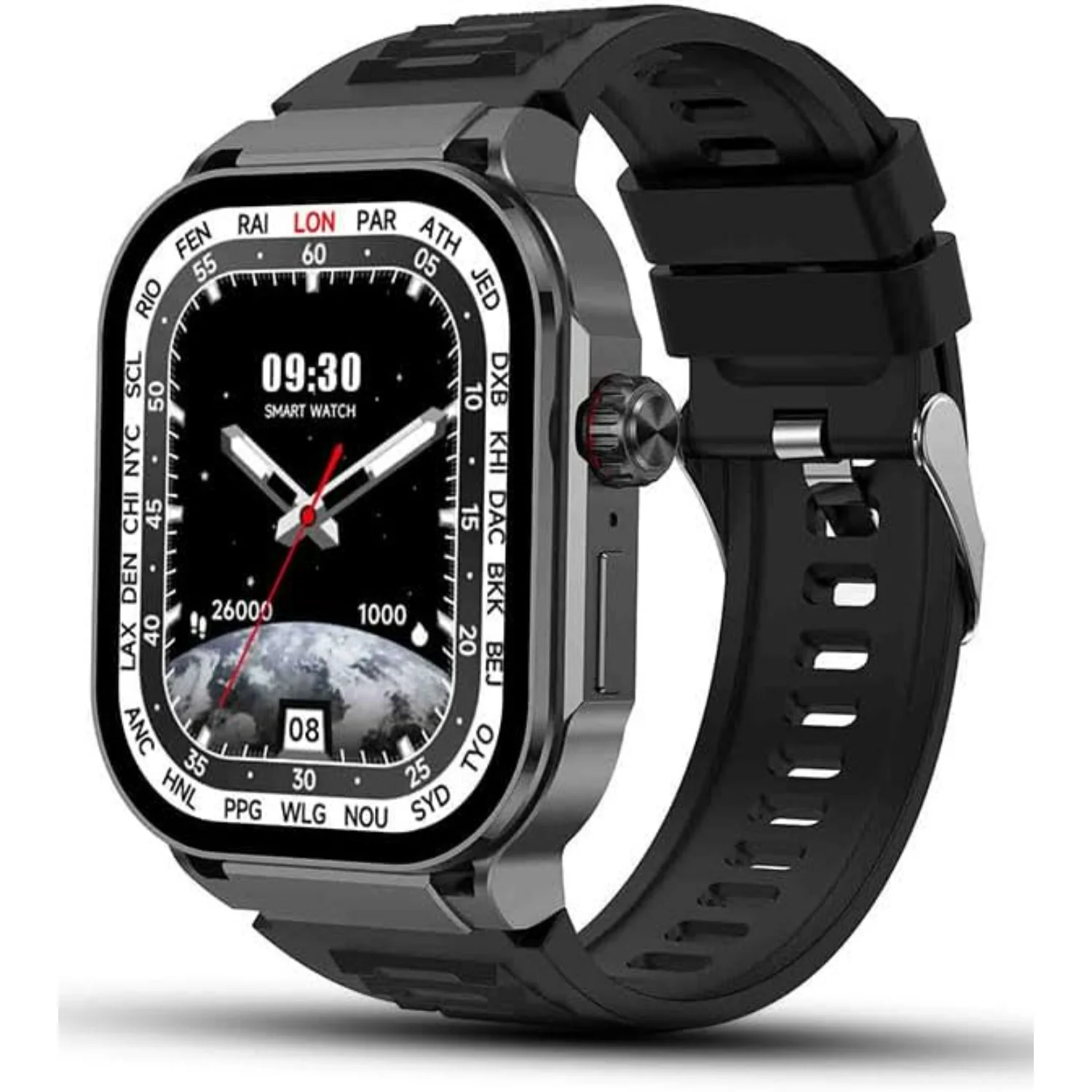 2.06" Touch Screen Smart Watch for Man/Women Activity Fitness with Heart Rate/Blood Pressure/sleep Monitor Bluetooth IP67 Wate