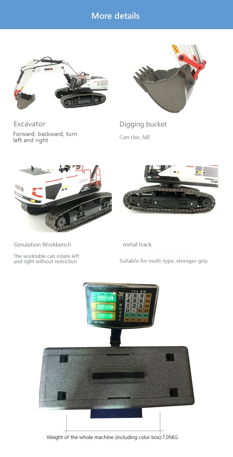 Sa8e0e9f472ea4c88bd1d78f1f19ff935b Huina zabawka zdalnie sterowana urządzenie inżynieryjne ze stopu 1594 22 Tong maszyna do modyfikacji modelu 1:14 koparki elektrycznej zabawka dla dorosłych Gif