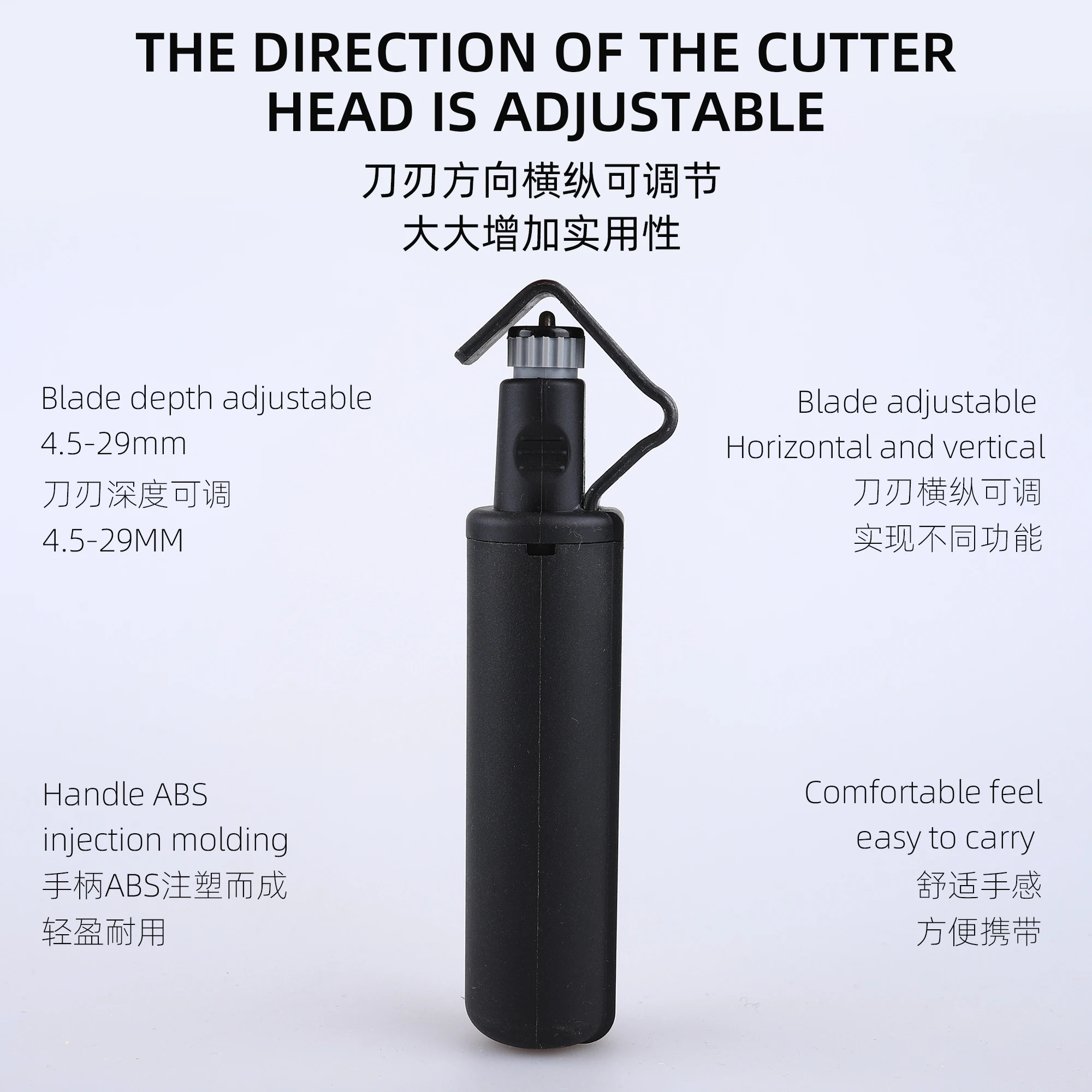 Fiber Strippers 4.5-29mm Round Cable Stripper Fiber Optic Tool Optical Fiber Cable Jacket Slitter Longitudinal Strippers