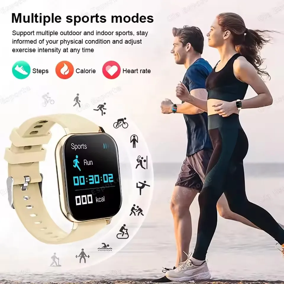 Smartwatch con schermo completamente touch, promemoria per chiamate e messaggi, controllo musica e altre funzioni, compatibile con iPhone/Android. - Image 5