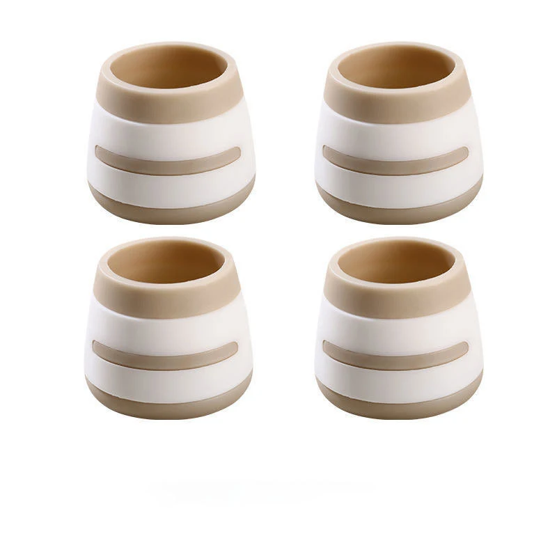 

4pc Universal Silicone Furniture Legs Protection Cover Non-slip Round Floor Protector Pads Chair Leg Caps Stool Table Foot Cover
