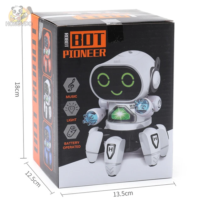 Dance Robot Electric Pet Musical Shining Toys 6 Claws Octopus Robot Educational Interactive Toys Children‘sToy Gift Digital Pet 6