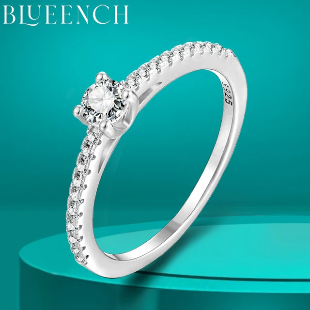 4mm D Color Moissanite Ring for Woman Wedding Jewelry