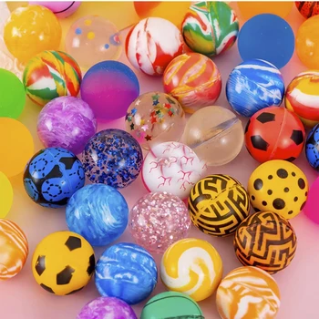 10-50Pcs Bouncy Ball Toys Kid Birthday Party Favors Gifts for Guests Rubber Bouncing Ball Pinata Goody Bag Fill Prizes
