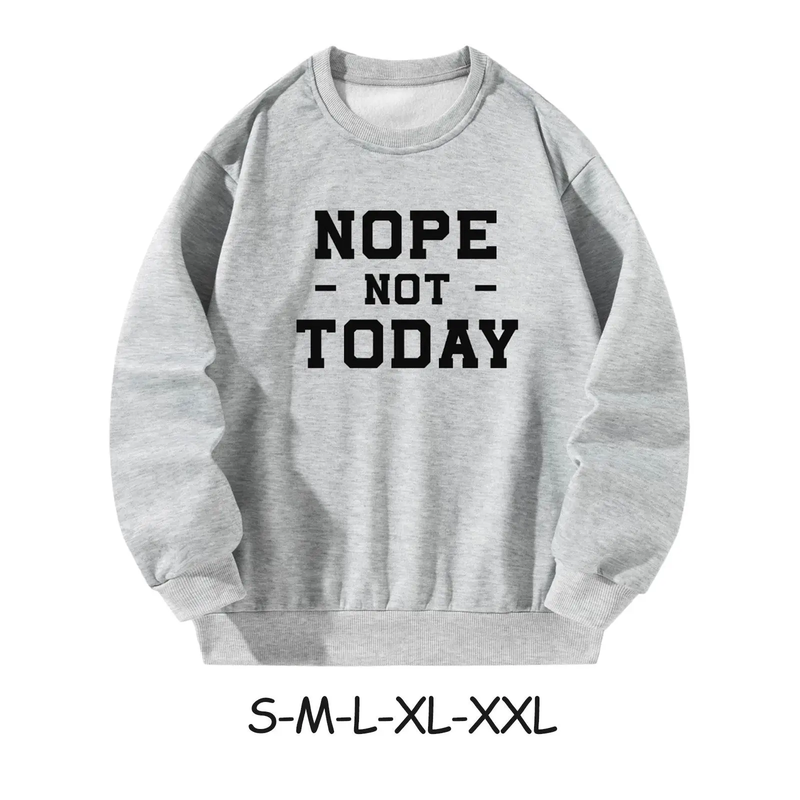 

Women's Pullover Sweatshirt Crew Neck Gift Comfortable Printed Letter Fall Clothes for Hiking Office Vacation Camping Commuting