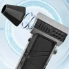 Portable Air Blower with High Speed Duct Fan Rechargeable Turbo Jet Violent Duster Cleaning Tool 130000 RPM 2 Blowing Nozzles 4