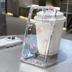 Elegant Silicon Bow Knot Phone Case - Stylish Protective Cover - Galaxy A55 5G (TQ54)