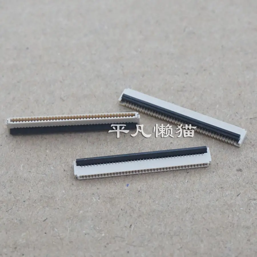

Free Shipping FPC 40 Pin 0.5mm Spacing Front Plug Flip Rear Socket Notebook Buckle Seat Height 1.0mm