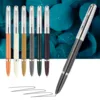 Jinhao 86 Resin Classic Fountain Pen Silver Cap Extra Fine Nib 0.38mm Ink Pen school office business smooth writing pens gifts 2
