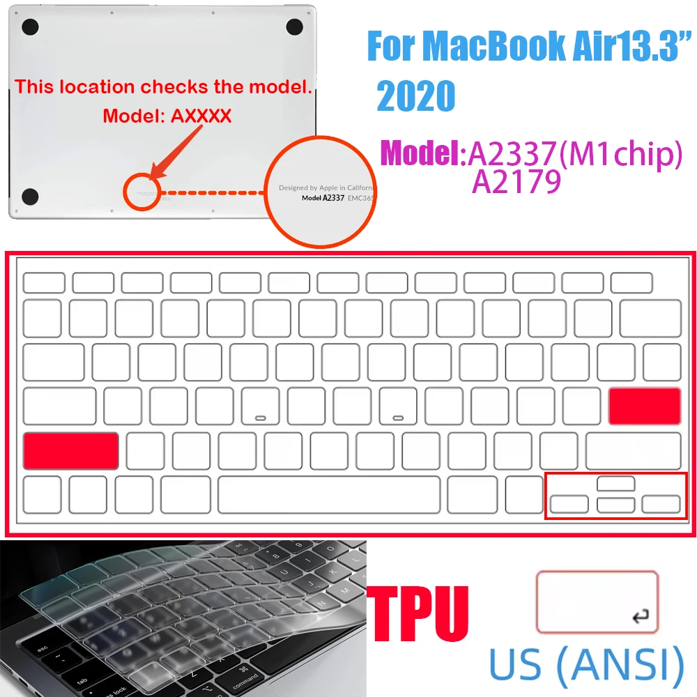 Feather-Light Ultra-Thin TPU Keyboard Cover