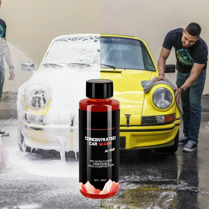 

Car Wash Spray Manual Washing Shampoo Deep Clean & Restores 5.3oz High Foam Highly Concentrated Safely Cleans Car Accessories