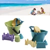 6pcs Sandcastle Seaside Sand Portable Castle Sand Clay Mold Building Toy Babies Children Kid Model Sand Building Kits 5