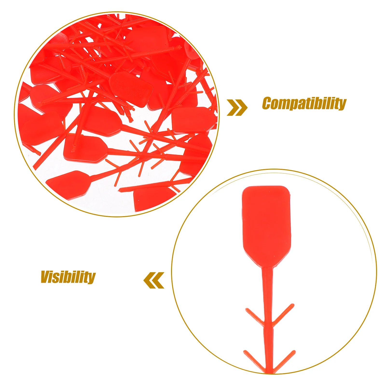 100 PCS Fire Extinguisher Accessories Plastic Seal Pull Pins Tags Parts Safety Fishing Line
