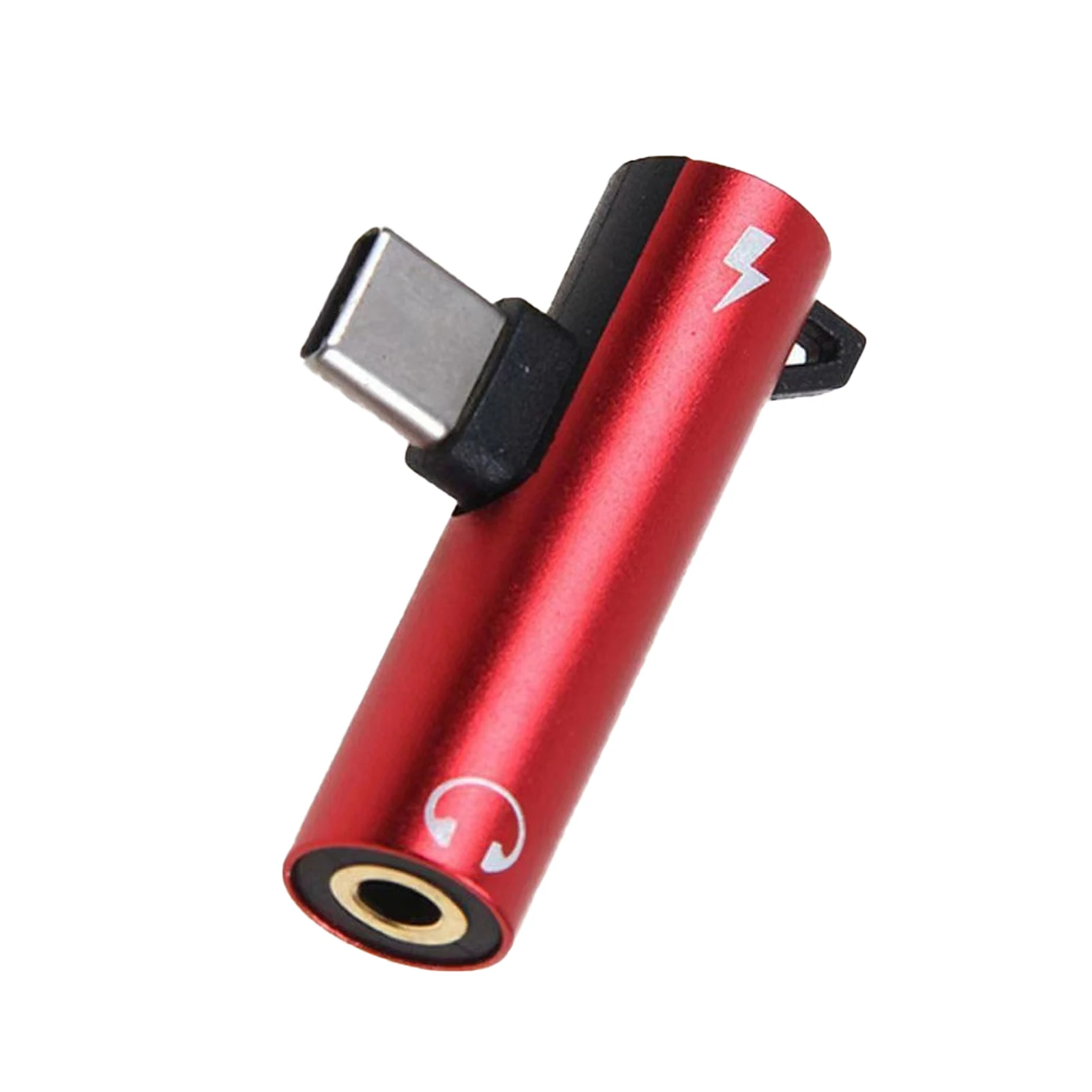 2 in 1 고속 충전 오디오 컨버터 휴대폰, USB C에서 3.5mm 플러그 플레이 헤드폰 잭 어댑터, 여성 가정 사무실 알루미늄 합금