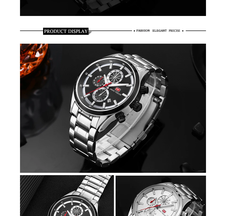 MINI FOCUS Quartz Watch for Men Waterproof_voghion.com