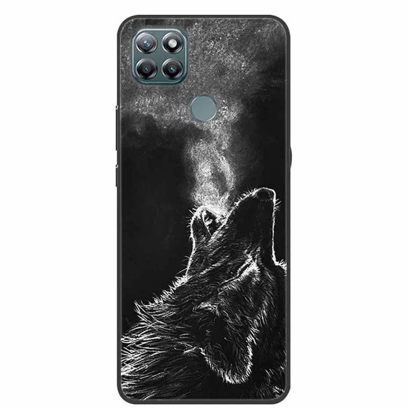 Lenovo K12 Pro Soft Silicone Wolf and Lion TPU Cartoon Phone Case - Lovely Design Protective Cover