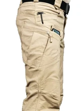  Mens Camouflage Cargo Pants Elastic Multiple Pocket  Military Male Trousers Outdoor Joggers Pant Plus Size Tactical Pants Men 