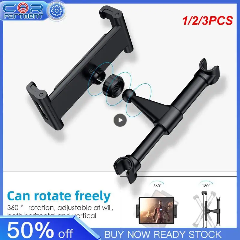 

1/2/3PCS Telescopic Car Rear Pillow Phone Holder Tablet Rotating Car Seat Rear Stand Headrest Bracket for Phone Tablet 5-13 Inch