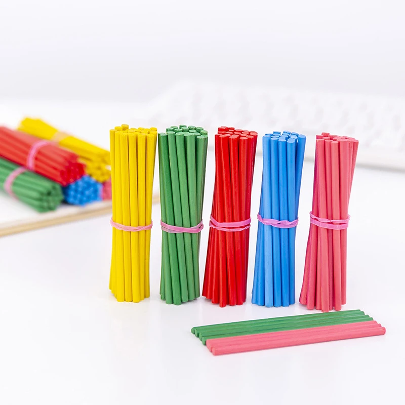 Counting Sticks Wooden/Plastic Lower Grades Mathematics Teaching Tools Office Educational Supplies Students Arithmetic Tool TMZ