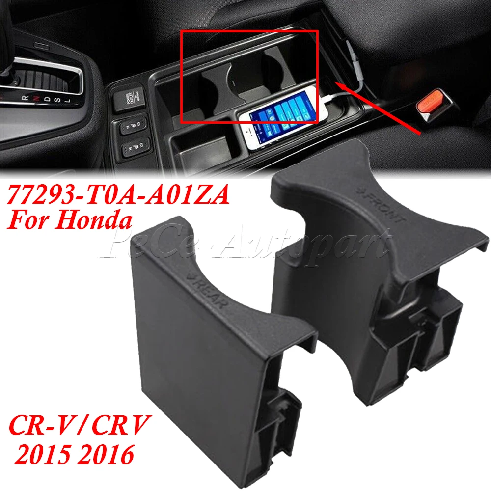 1SetFrontConsoleCenterCupHolderforHondaCRVCRV2015201677293