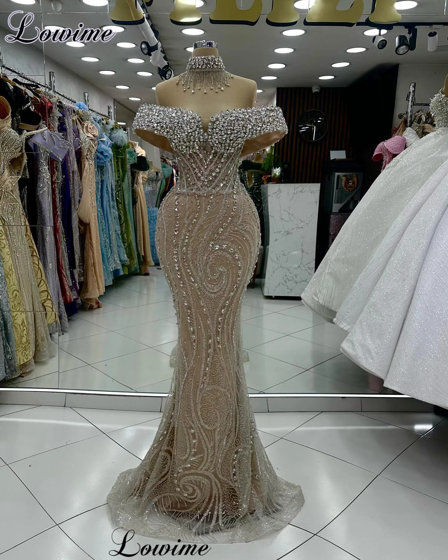 Vintage Champagne Cocktail Dresses With Crystals Sweetheart Off Shoulder Wedding Party Dresses Vestidos De C&oacute;ctel customized