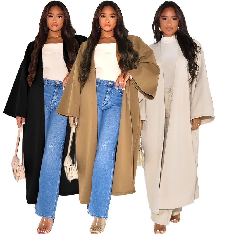 

Casual Winter Coats And Jacket Long Coat Full Sleeve Streetwear Solid Color Down Coats Women's Clothing