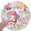 100PCS Cartoon Cute Sanrio Hello Kitty Sticker Kuromi DIY Phone Fridge Laptop Sticker Decoration Classic Toys Gift 3