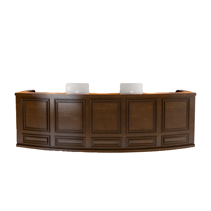 Simple Reception Desk Information Standing Grocery Store Luxury Check Out Reception Desk Cash Comptoir Caisse Luxury Furniture images - 6