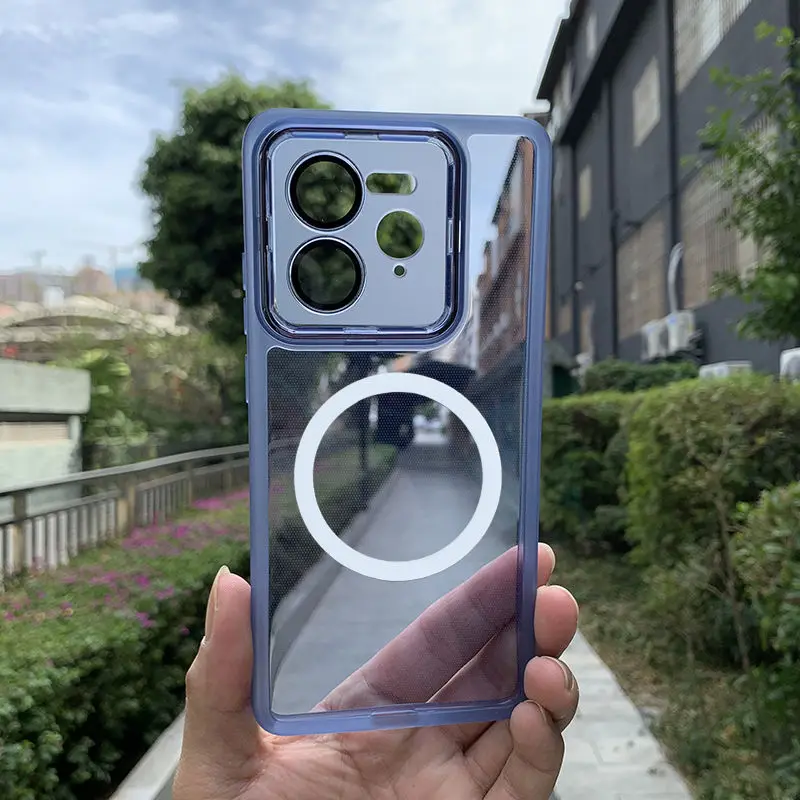 Transparent Magnetic TPU Silicone Shockproof Bumper Case