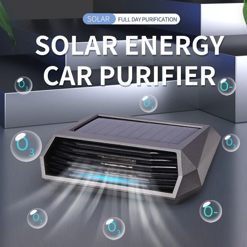 AirPurifierForCarSolarPowerSmallAirCleanerWithNumberPlate