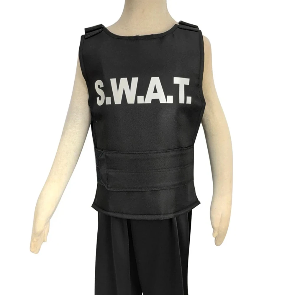 Costumes SWAT pour enfants, tenue de noël, Halloween, carnaval