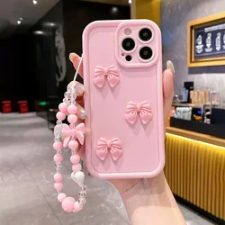 3D Butterfly Hand Strap Shockproof Phone Cover - Moto Edge 50Fashion (Pink)