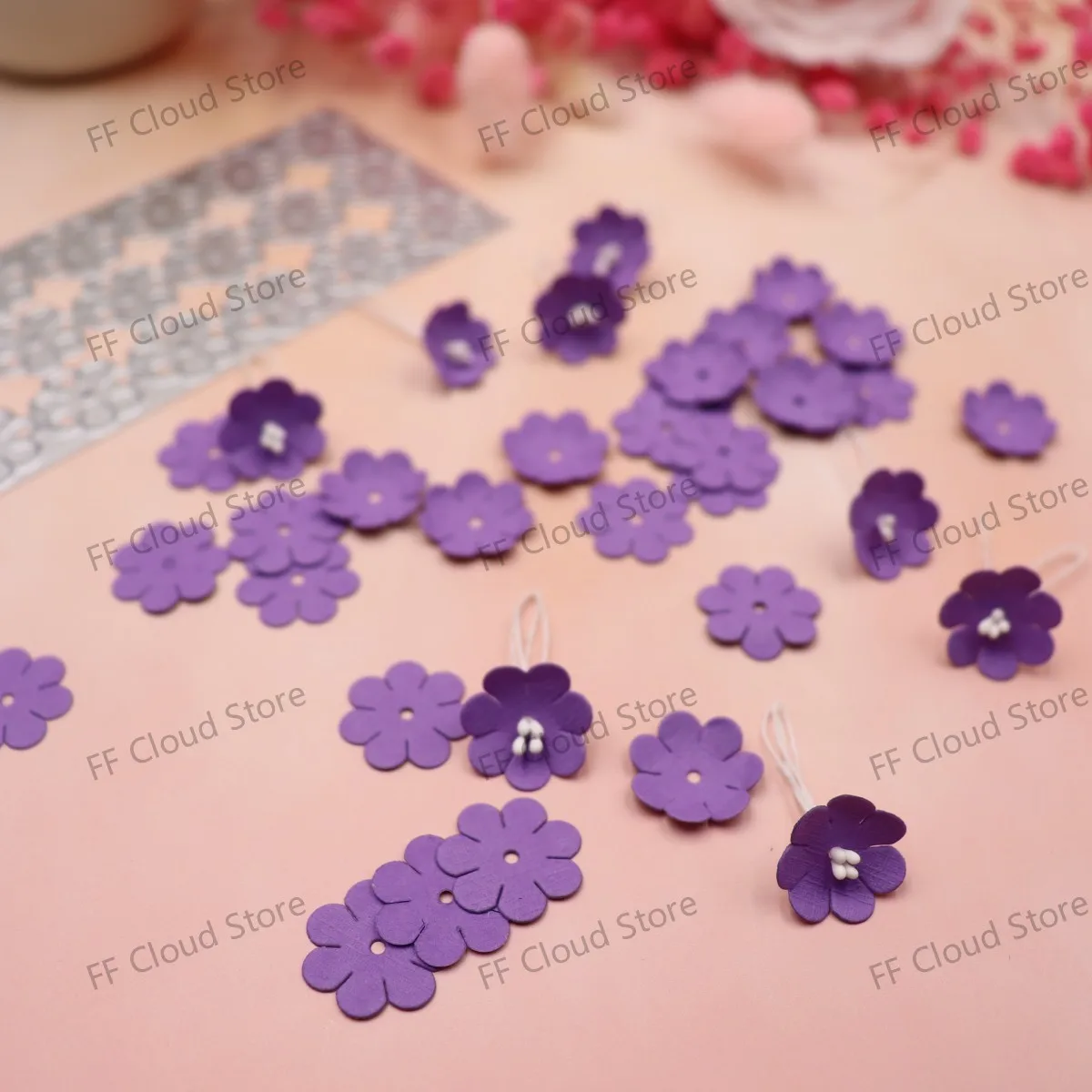 Fustelle Metalliche Per Scrapbooking A Forma Di Fiore, Set Da Taglio E Goffratura Fai Da Te Per Biglietti E Album