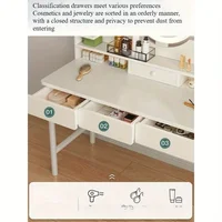 Commode chambre simple moderne petit appartement table de maquillage table de maquillage coiffeuse petite 2025 lumière luxe nouveau 3