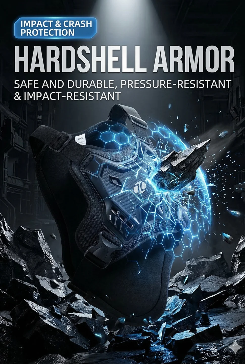 JCAA 오프로드 오토바이 바디 아머 조끼 추락 방지 모토크로스 라이딩 조끼 오토바이 아머 조끼 더트 바이크 레이싱 보호 조끼