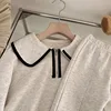 Humor Bear Girls' Spring and Autumn Korean Fashion Baby Doll Neck Long-sleeved Hoodie+Pants  Two Piece Set Casual Outfit 3-7Y 5