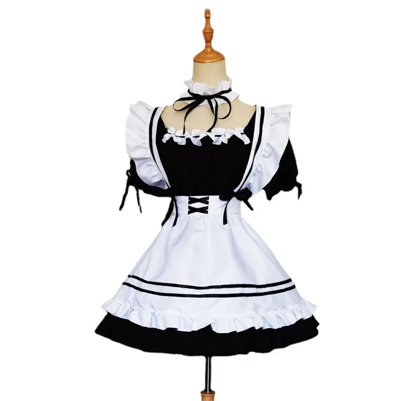 New Maid Cosplay Costume Cute Lolita Maid Costumes Girls Women Lovely Costume Animation Show Japan Outfit Dress Plus Size Lolita