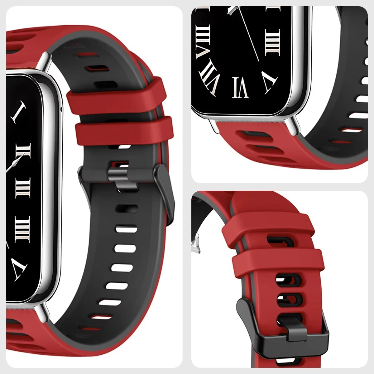 Sports Silicone Smartwatch Band - Versatile Strap Bracelet