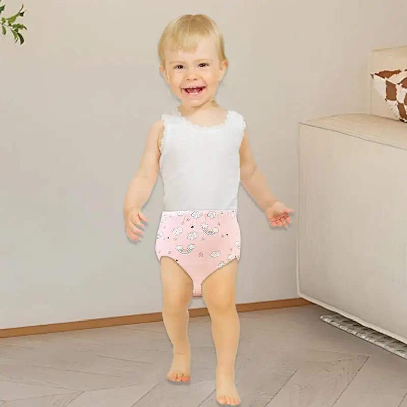 Toddler Training Underwear Girls Reusable Training Pants Toddler Underwear Panties Absorbent Pants For