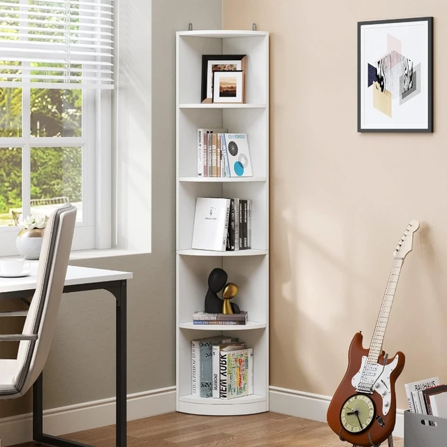 Yitahome  4 Tier Wood Adjustable Guitar Stand With Storage Shelf