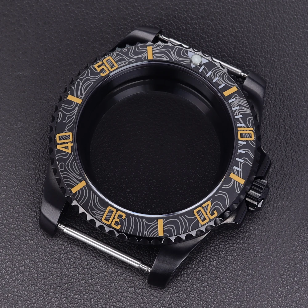 40mm 200m wasserdichtes Tauchergehäuse mit 120 Klicks für 28,5mm Zifferblatt NH35 NH36 Miyota8215 ETA 2824 Hochwertiges Uhrengehäuse Submariner – Detail 4