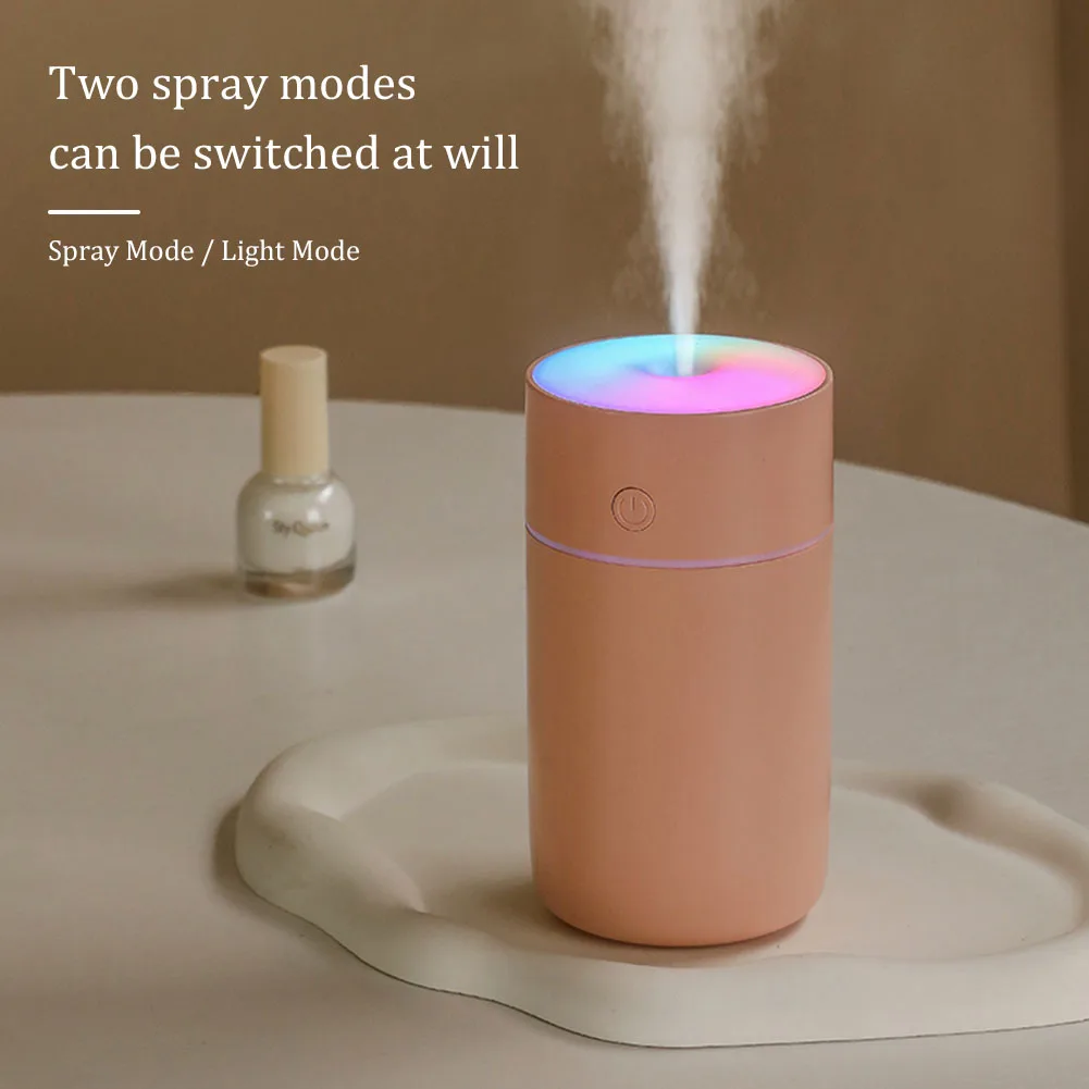 Air Humidifier Mini LED 230ml Aroma Essential Oil Diffuser USB Rechargeable Home Air Freshener