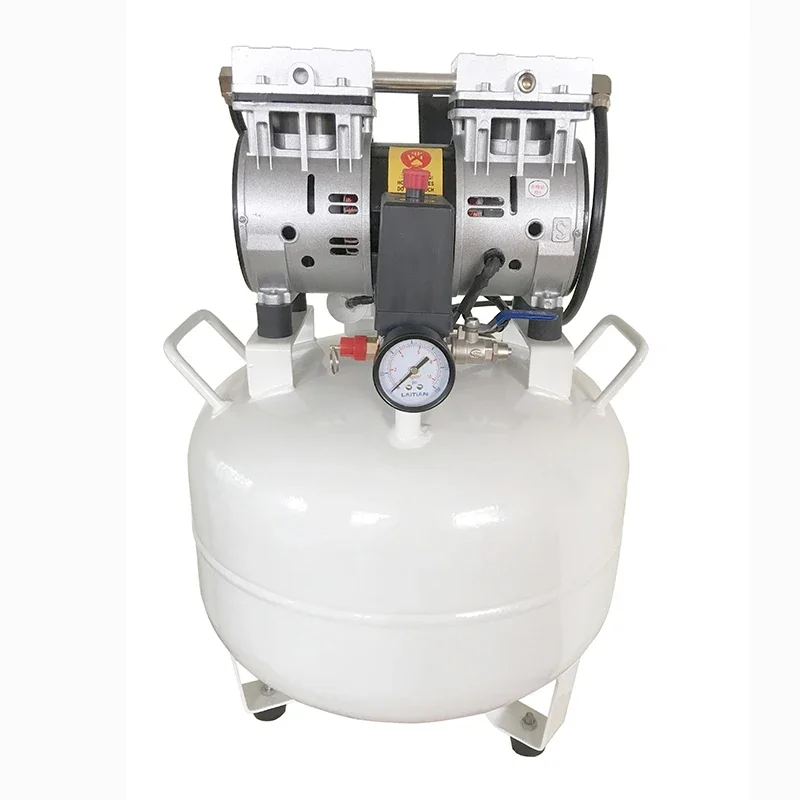 

Портативный безмасляный стоматологический воздушный компрессор 1HP, бесшумный, цена на 2 стула