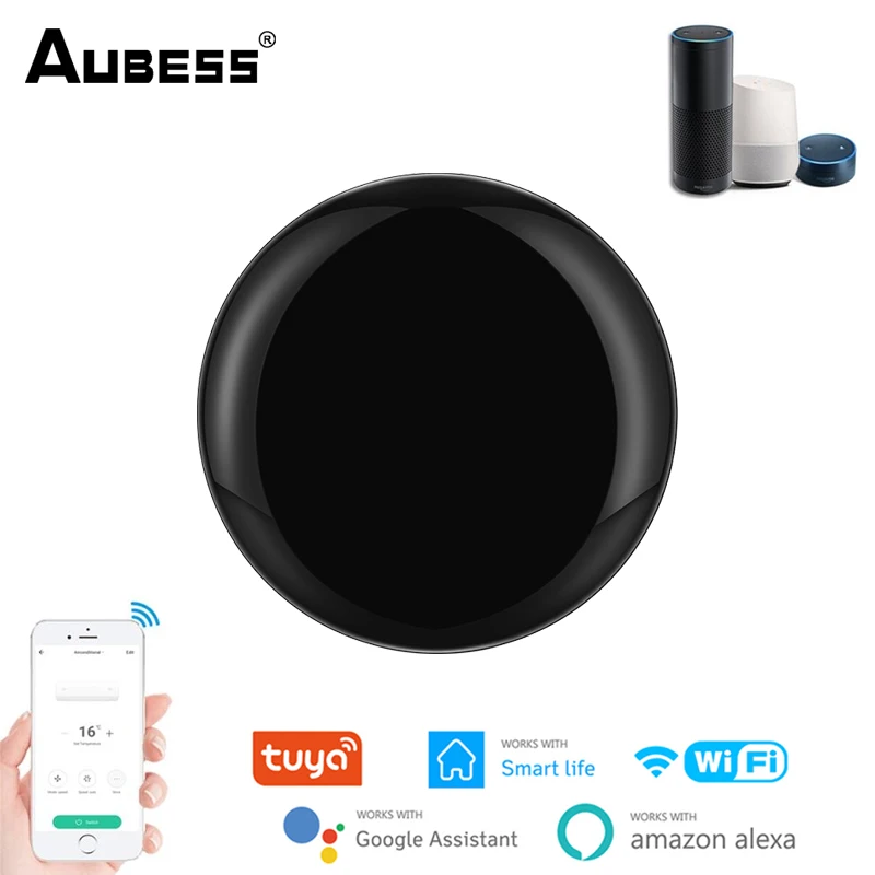 Aubess Tuya WiFi IR Remote Control For Air Conditioner TV Smart Home Infrared Universal Controller Via Alexa Google | Обустройство