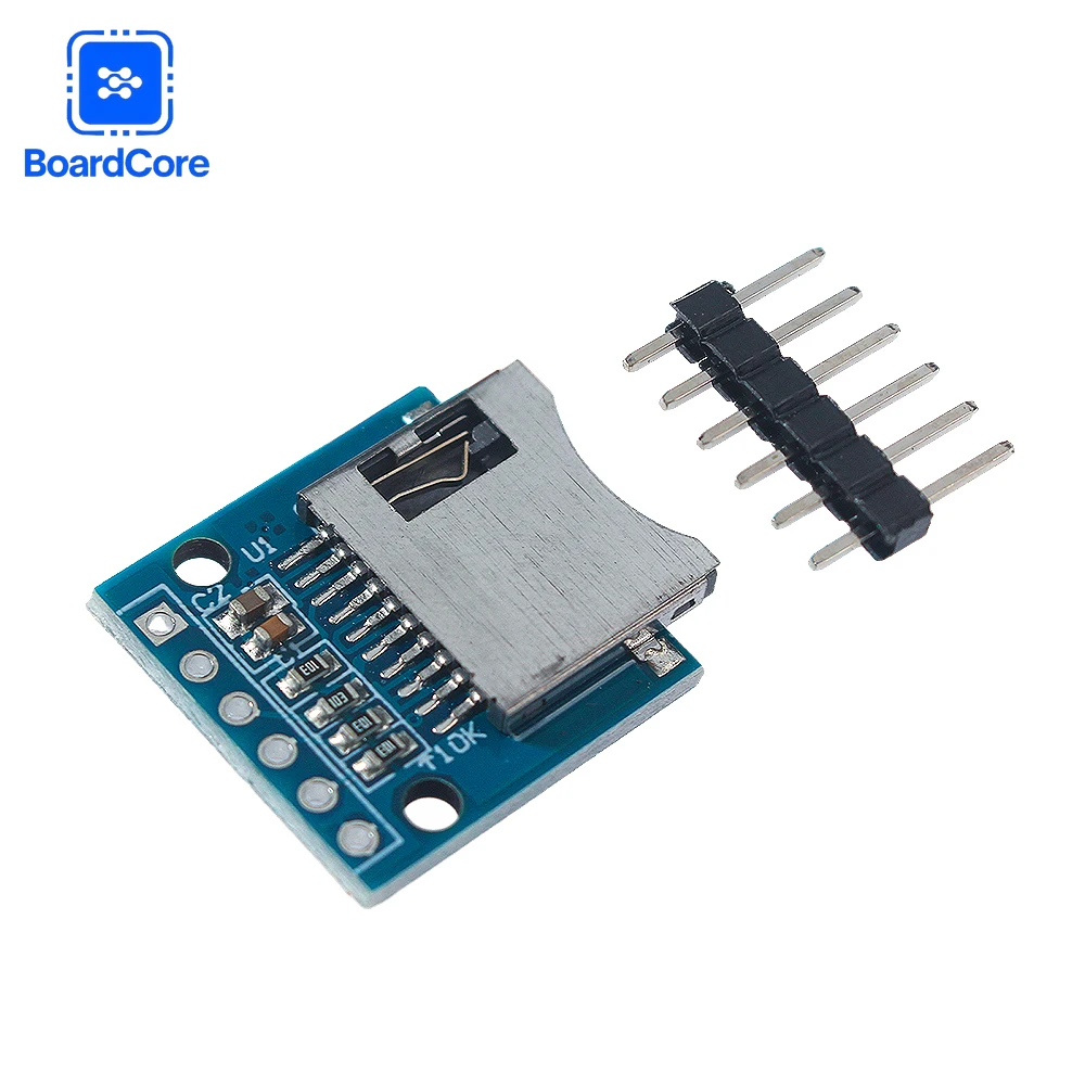 Micro SD Card Module TF Card Reader with Voltage Regulator and Pin Set