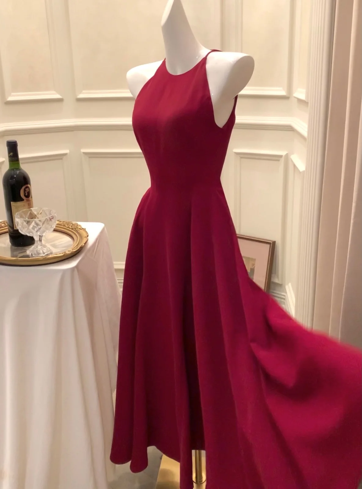 France Vintage Evening Party Long Dresses for Women Solid Sleeveless A-line Princess Wedding Prom Robe New Spring Vestido Mujer